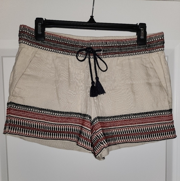 LOFT Pants - ❤️ 3 For 15 Ann Taylor Loft Linen embroidered shorts Size X-Small